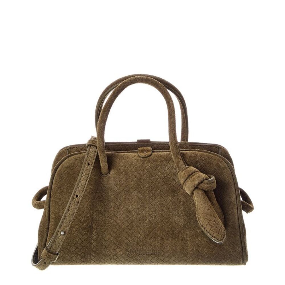 Jacquemus Turismo Small Suede Shoulder Bag, Green - Picture 1 of 5